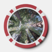 Poker Chip Reuzenbomen Opkijkend Ontwerp (Achterkant)