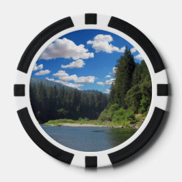 Poker Chip Richardson Grove Californië Bewolkte Lu