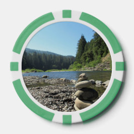 Poker Chip Richardson Grove Gestapelde Stenen