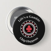 Poker Chip Ronde Button 7,6 Cm (Voorkant /achterkant)