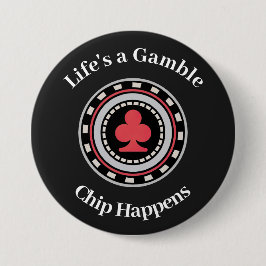 Poker Chip Ronde Button 7,6 Cm