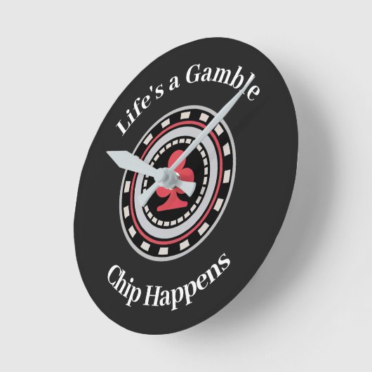 Poker Chip Ronde Klok (Hoek)