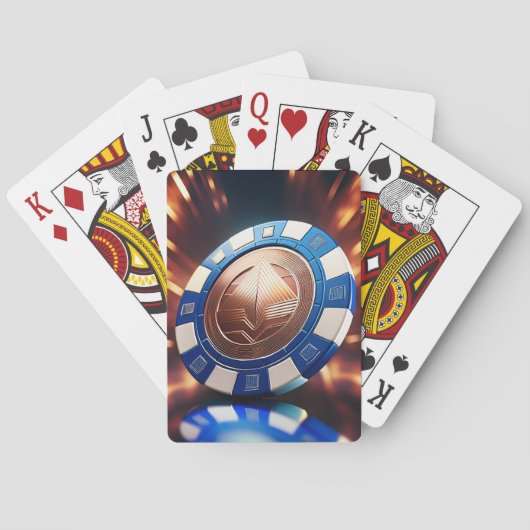 Poker Chip speelkaarten (Achterkant)