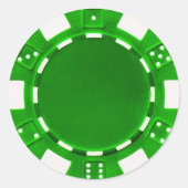 poker chip sticker (Voorkant)
