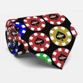Poker Chip Stropdas (Opgerold)