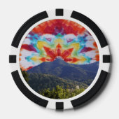 Poker Chip Tie Dye Mt Tamalpais Sky Design (Voorkant)