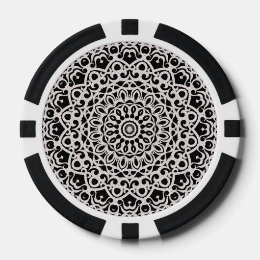 Poker Chip Tribal Mandala G385 (Voorkant)