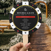 Poker Chip Wedding Programma Handwaaier