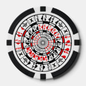 Poker chip with unique design. (Voorkant)