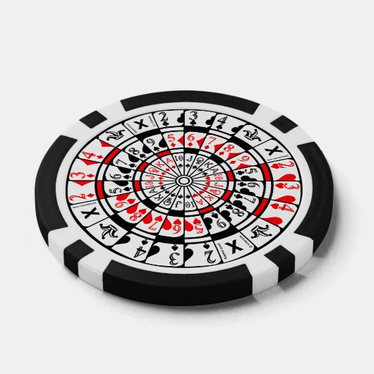 Poker chip with unique design. (Enkel)