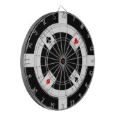Poker Chip - zwart Dartbord (Voorkant Links)