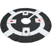 Poker Chip - zwart Kerstboom Rok (Gekanteld)