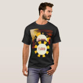 Poker Chips Art Decor T-shirt (Voorkant volledig)