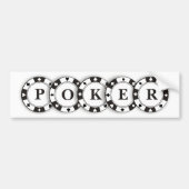 Poker chips bumpersticker (Voorkant)