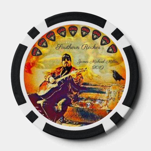 Poker Chips By James Michael Miller 5/14/2024 (Achterkant)