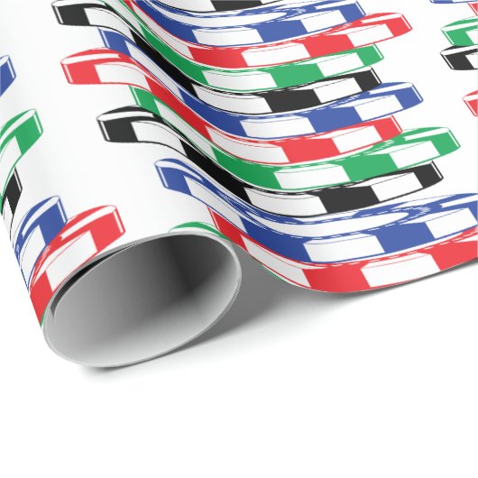 Poker chips cadeaupapier (Rol Hoek)
