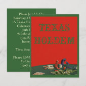 Poker Chips Card Game Party Geëiste Uitnodiging (Voorkant / Achterkant)