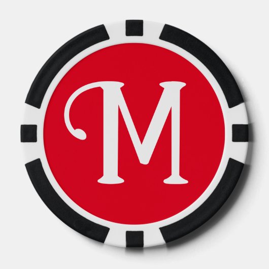 Poker Chips - Custom Uw initiaal toevoegen (Voorkant)