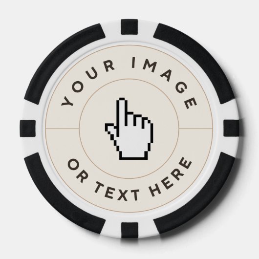 Poker Chips - Custom Voeg uw afbeelding / tekst (Voorkant)