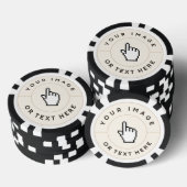 Poker Chips - Custom Voeg uw afbeelding / tekst (Opstapeling)