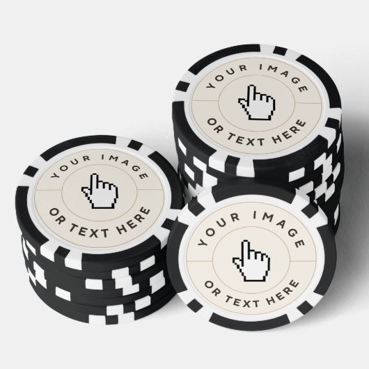 Poker Chips - Custom Voeg uw afbeelding / tekst (Opstapeling)