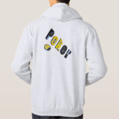 Poker Chips Dimensional Logo, Mannen Ash Hoodie (Achterkant)