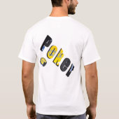 Poker Chips Dimensional Logo, Mannen White T-shirt (Achterkant)