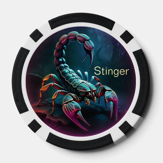 Poker Chips door James Michael Miller 5/14/2024 (Achterkant)