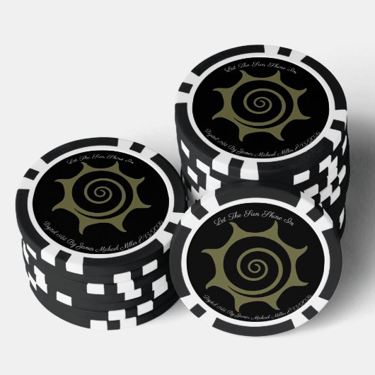 Poker Chips door James Michael Miller 5/14/2024 (Opstapeling)