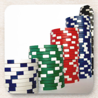 Poker chips drankjes onderzetter