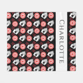 Poker Chips en speelkaarten Azen en Kruisen Fleece Deken (Voorkant (Horizontaal))
