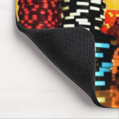 Poker Chips en Speelkaarten mousepad Muismat (Hoek)