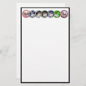 Poker Chips Galore Briefpapier (Voorkant / Achterkant)