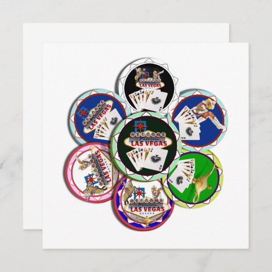 Poker Chips Galore Kaart (Voorkant / Achterkant)