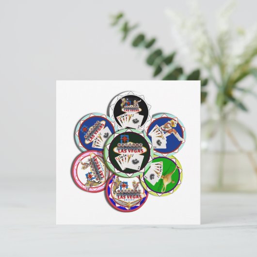 Poker Chips Galore Kaart (Staand voorkant)