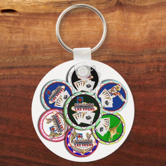 Poker Chips Galore Sleutelhanger (Voorkant)