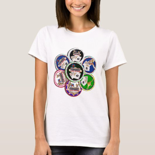 Poker Chips Galore T-shirt (Voorkant)