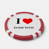 Poker Chips - gepersonaliseerd - Afbeelding / teks (Enkel)