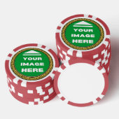 Poker Chips - gepersonaliseerd - Afbeelding / teks (Opstapeling)