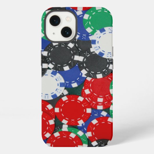 Poker chips iPhone hoesje (Achterkant)