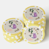 Poker Chips Kat Vis Cactus Meow Paws (Opstapeling)