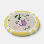 Poker Chips Kat Vis Cactus Meow Paws (Enkel)