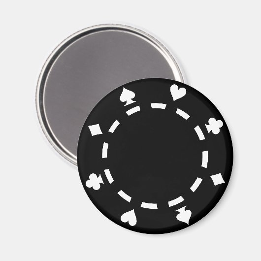 Poker chips magneet (Voorkant / Achterkant)