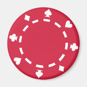 Poker chips magneet