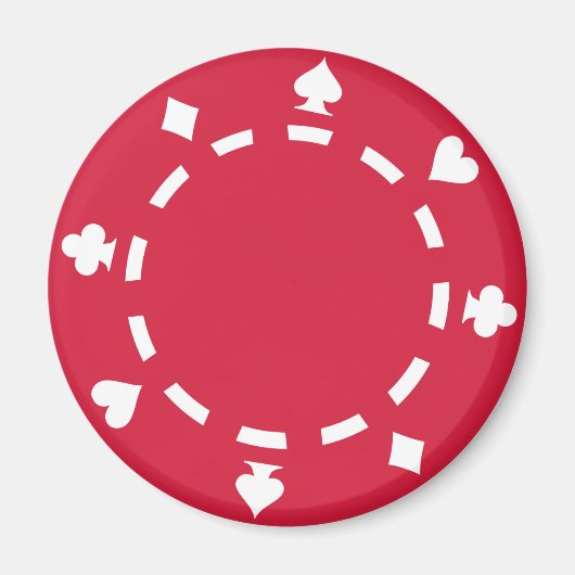 Poker chips magneet (Voorkant)