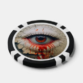 Poker Chips met Creepy Eyeball Horror Casino Spel (Enkel)