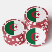 Poker chips met de vlag van Algerije (Opstapeling)
