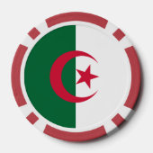 Poker chips met de vlag van Algerije (Achterkant)