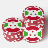 Poker chips met de vlag van Burundi (Opstapeling)