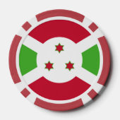 Poker chips met de vlag van Burundi (Achterkant)
